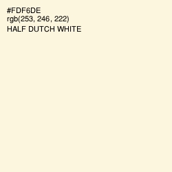 #FDF6DE - Half Dutch White Color Image